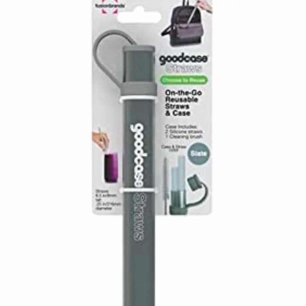 FUSIONBRANDS GOODCASE REUSABLE STRAWS